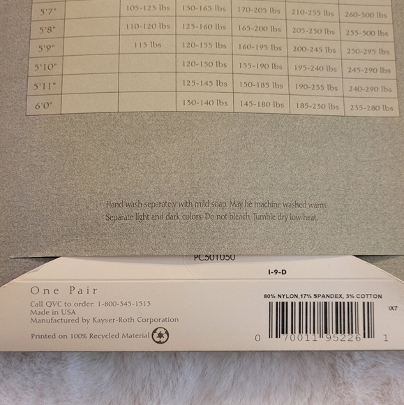 Legacy Legwear Body Shaper Pantyhose Size B Color Chestnut New In Box - Picture 7 of 11